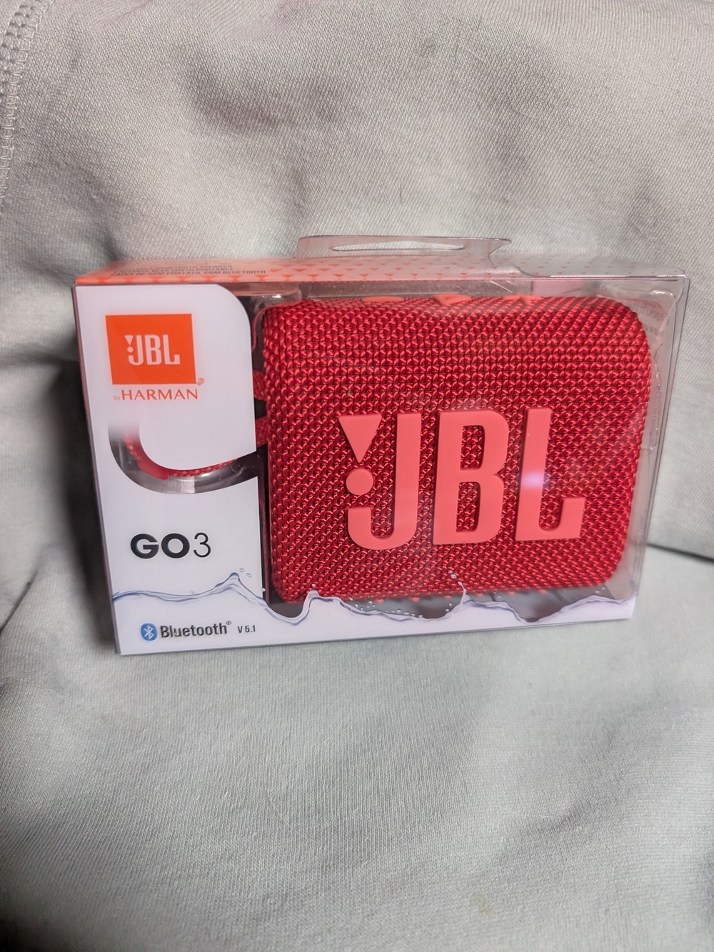 JBL GO 3 Portable Bluetooth Speaker - Red